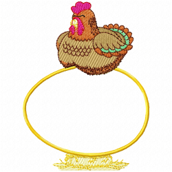 Chickens And Roosters Embroidery Design 2 Chickens And Roosters Embroidery Design 2